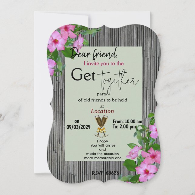 Getting Together Einladung (Vorderseite)