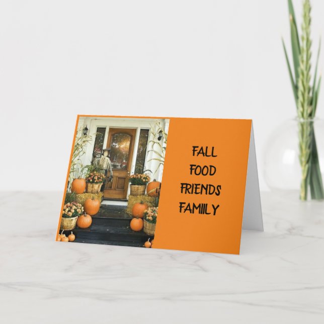 GETTING TOGETHER W/ FAMILY & FRIENDS THANKSGIVING  KARTE (Vorderseite)