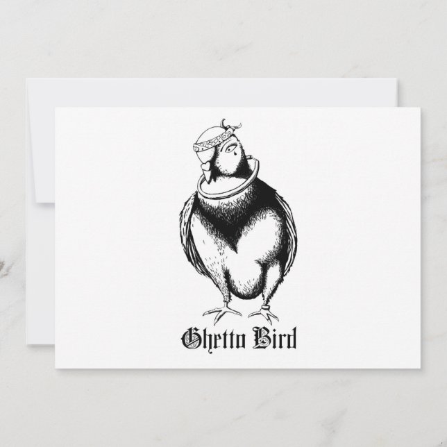 Getto-Bird Einladung (Rückseite)