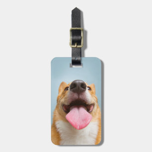 Getty Bilder sehr glücklicher Corgi Gepäckanhänger