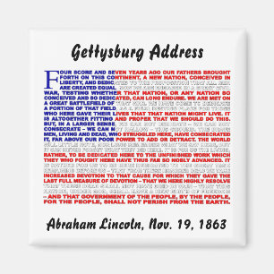 Gettysburg-Adresse Magnet