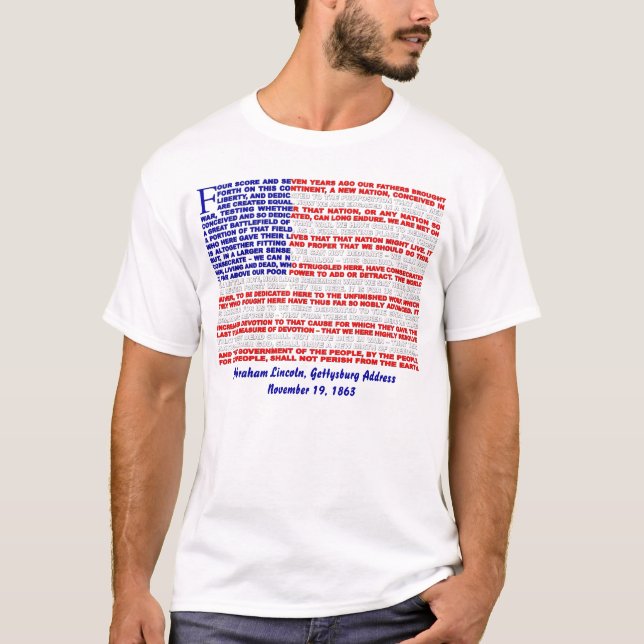 Gettysburg-Adresse T-Shirt (Vorderseite)