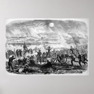 Gettysburg Battle Scene Poster