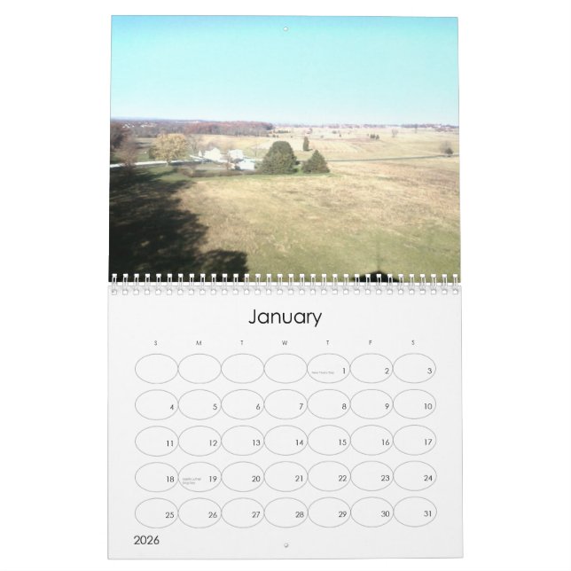 Gettysburg - Collage - Kalender (Jan 2026)