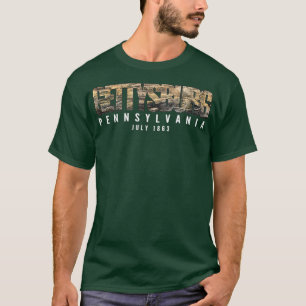Gettysburg Historische Karte T-Shirt
