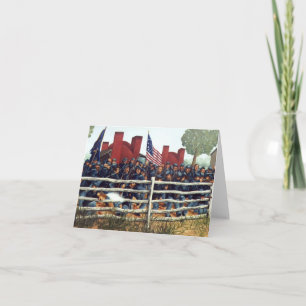 Gettysburg, Kampf an der Ziegelei-Anmerkungs-Karte Karte