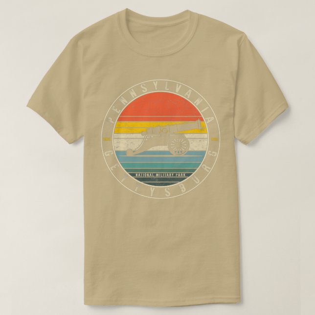 Gettysburg National Park Pennsylvania Since 1863 M T-Shirt (Design vorne)