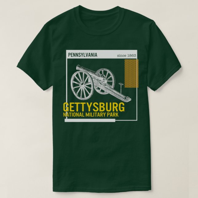 Gettysburg Nationalpark Shirt Pennsylvania  (Design vorne)