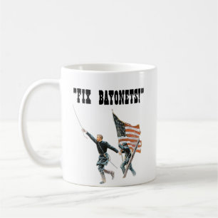 Gettysburg Oberst Chamberlain "Fix Bajonette" Kaffeetasse