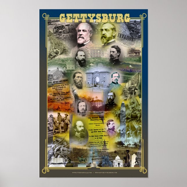 Gettysburg-Poster zum 150. Jahrestag Poster (Vorne)