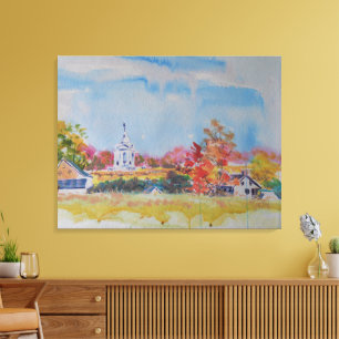 Gettysburg-Schlachtfeld-Landschaft / Larry Lerew Leinwanddruck