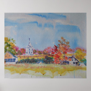 Gettysburg-Schlachtfeld-Landschaft / Larry Lerew Poster