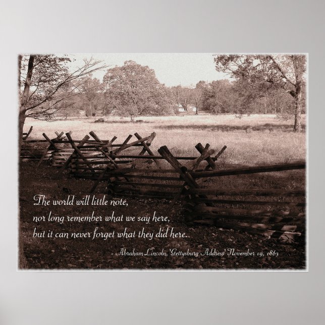 Gettysburg - Schlachtfeld-Poster #2 Poster (Vorne)