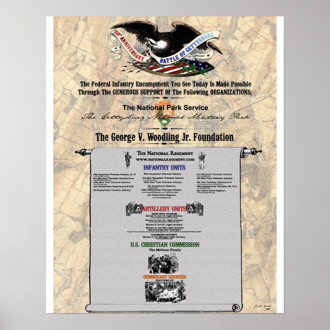 Gettysburg Sesquicentennial Poster (Vorne)
