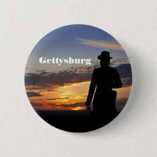Gettysburg-Sonnenuntergang-Knopf Button