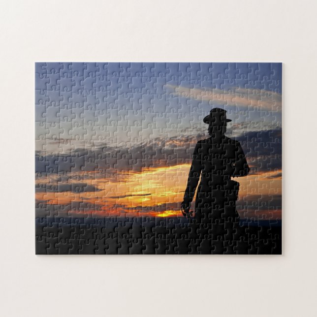 Gettysburg-Sonnenuntergang-Puzzlespiel Puzzle (Horizontal)