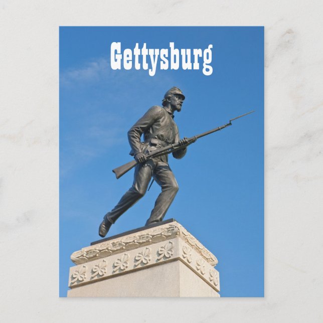 Gettysburg Statue I Postcard Postkarte (Vorderseite)