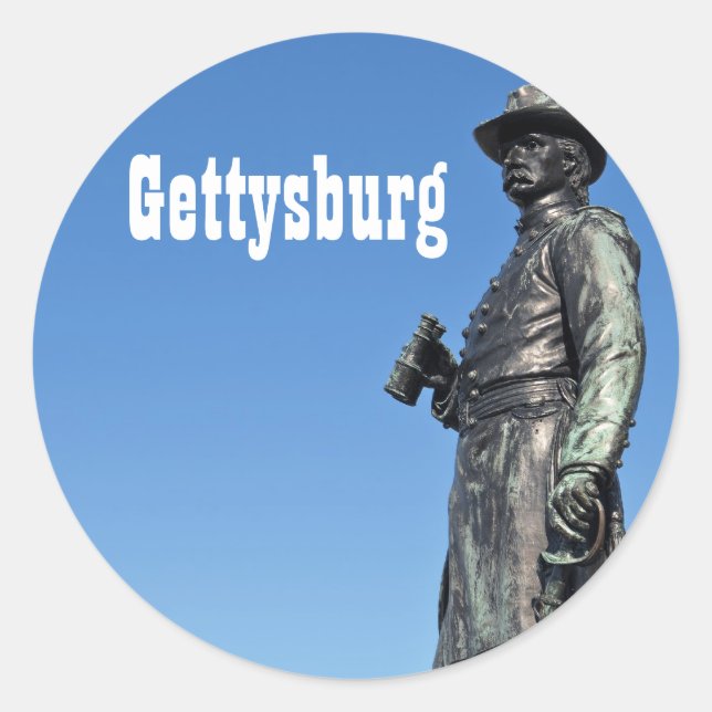 Gettysburg Statue III Sticker (Vorderseite)