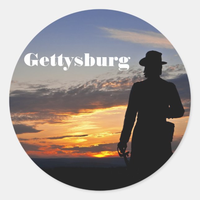 Gettysburg Sunset Sticker (Vorderseite)