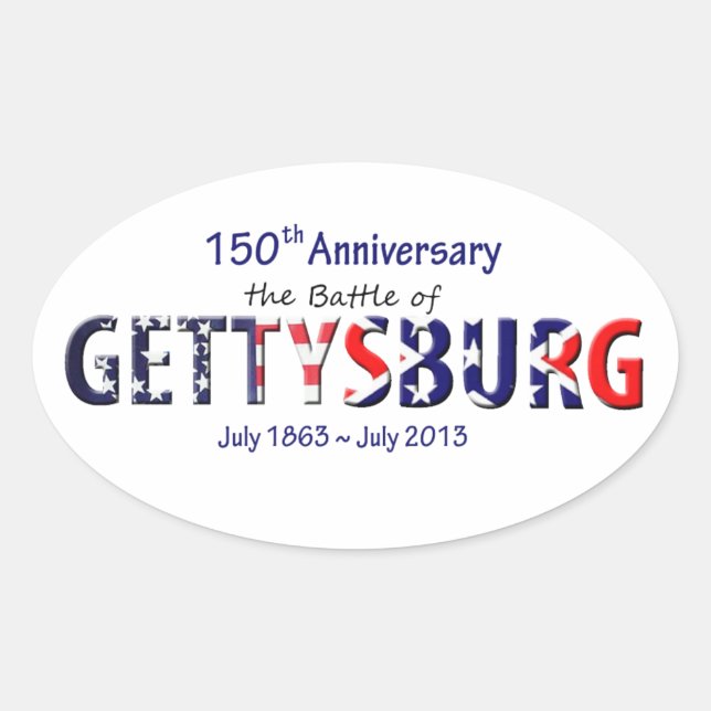 Gettysburger Aufkleber (Vorderseite)