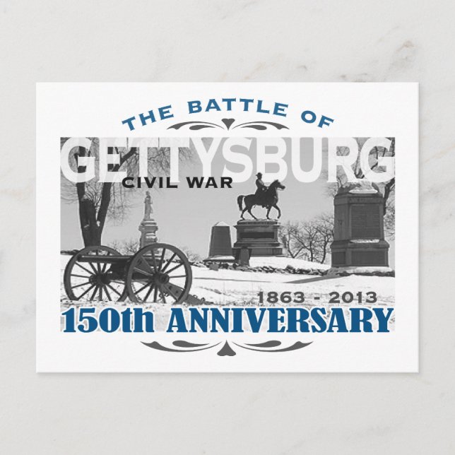 Gettysburger Schlacht 150 Jahrestag Postkarte (Vorderseite)