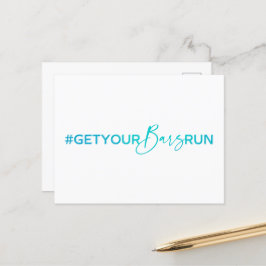 #GetYourBarsLaufende Postkarte