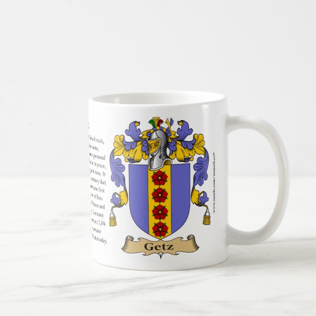 Getz, der Ursprung, die Bedeutung und das Wappen Tasse (Rechts)