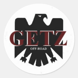 Getz Logo nicht für den Straßenverkehr Runder Aufkleber