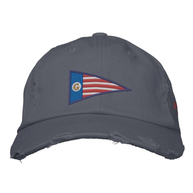 GEUEE Flaggschiff-Serie: Amerika Bestickte Baseballkappe (Vorderseite)