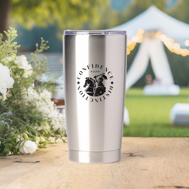 GEUEE Vintage-Ritter-Serie Thermobecher (Hochzeit (gedreht))