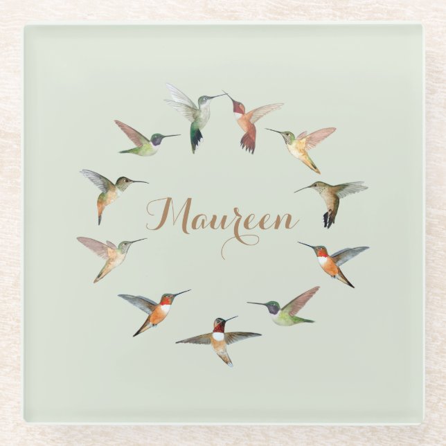 Gewächshaus Glasuntersetzer (Vorderseite)