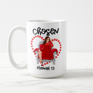 Gewählter Jeremiah 1:5 Valentine Galentine Tag für Kaffeetasse