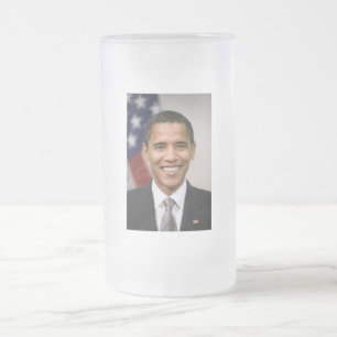 gewählter US-Präsident Barack Obama Mattglas Bierglas
