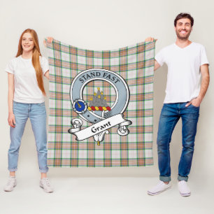 Gewährung von Auchnarrow Clan Abzeichen Tartan Kar Fleecedecke