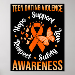 Gewalt bei Teenager-Dating-Beziehungen im Februar  Poster