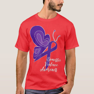 Gewalt-BEWUSSTSEIN MISSBRAUCH LILA RIBBON BU T-Shirt
