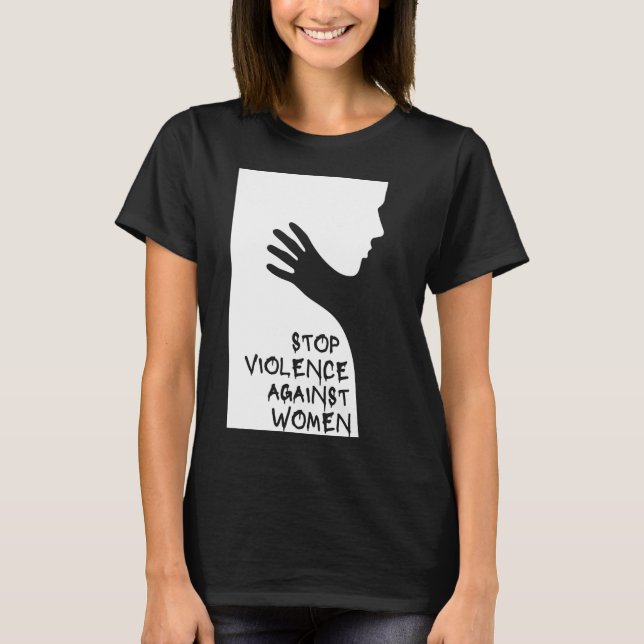 Gewalt gegen Frauen stoppen T-Shirt (Vorderseite)