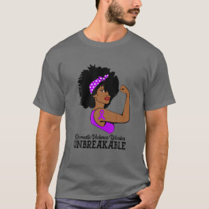 Gewalt im Inland Warrior unzerbrechliche starke Fr T-Shirt