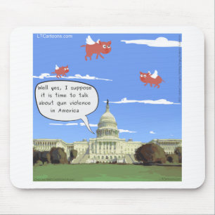 Gewalt im Kongress und in der Schusswaffe Mousepad