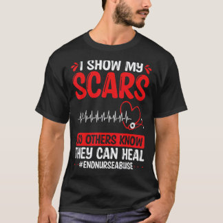 Gewalt in der Pflege Ich zeige meine Narben heilen T-Shirt