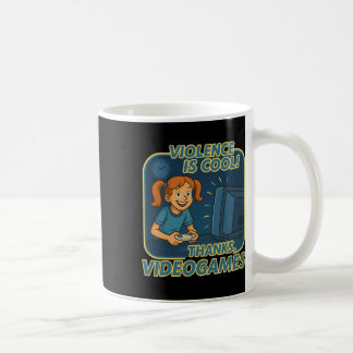 Gewalt ist cool dank dem Vintage-Gamer von Videoga Kaffeetasse