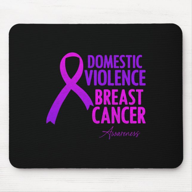 Gewalt und Brustkrebs Mousepad (Vorne)