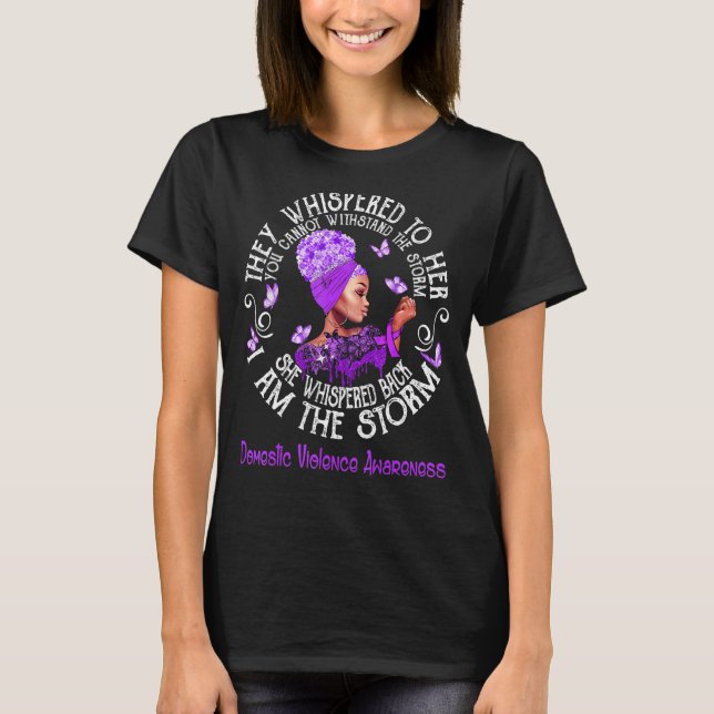 Gewalt Warrior sie flüstert zurück Ich bin T-Shirt (Vorderseite)