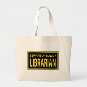 Gewalttätige Bibliothekar-Tasche Jumbo Stoffbeutel