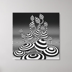 Gewandte Leinwand Kunst Magic Pilze optischer Desi