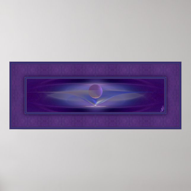 Gewartet Abstrakte Kunst Poster (Vorne)