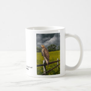 Gewartet für den Sturm - Roter Schwanz Hawk Kaffeetasse
