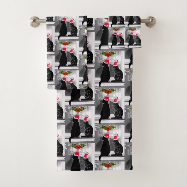 Gewartet für den Weihnachtsmann Badhandtuch Set (Insitu)