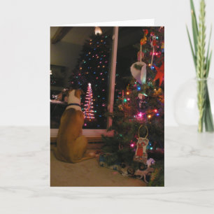 Gewartet für den Weihnachtsmann Feiertagskarte