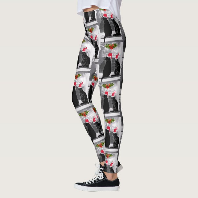Gewartet für den Weihnachtsmann Leggings (Links)